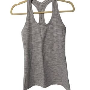 Lululemon Gray Striped Tank Top